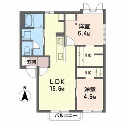 ベルメゾン裾花ＳＷ棟の物件間取画像